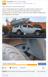 High performing Facebook ad