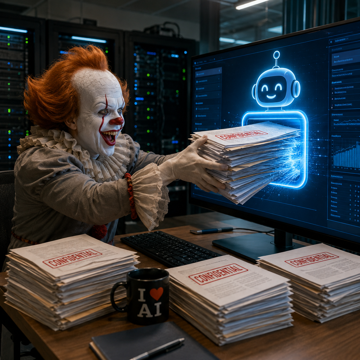 The AI Copy Paste  IT clown