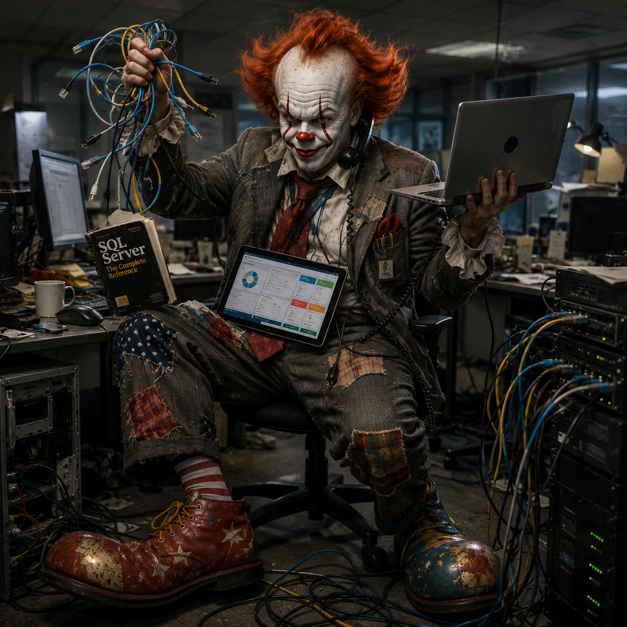 The jack of all trades  IT clown